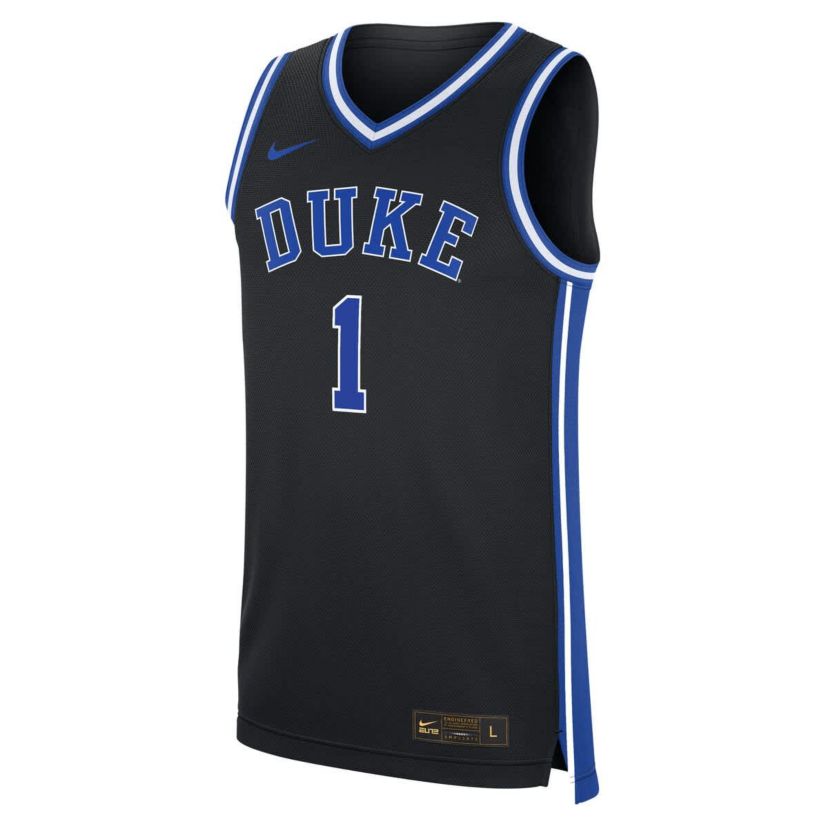 Duke Blue Devils NCAA Nike #1 Duke Devils Alternate Replica Jersey