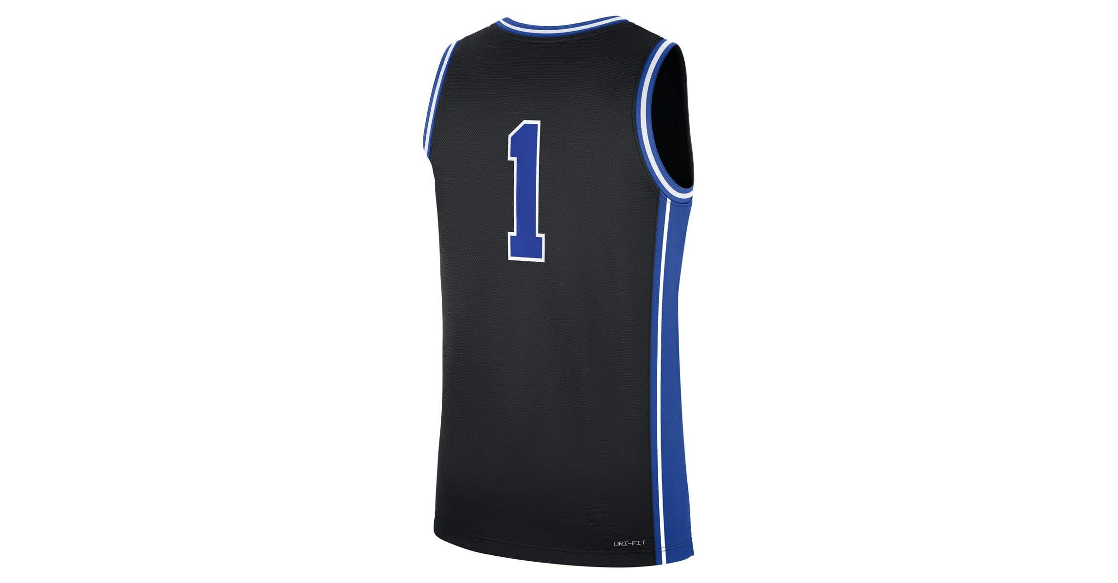 Duke Blue Devils NCAA Nike #1 Duke Devils Alternate Replica Jersey