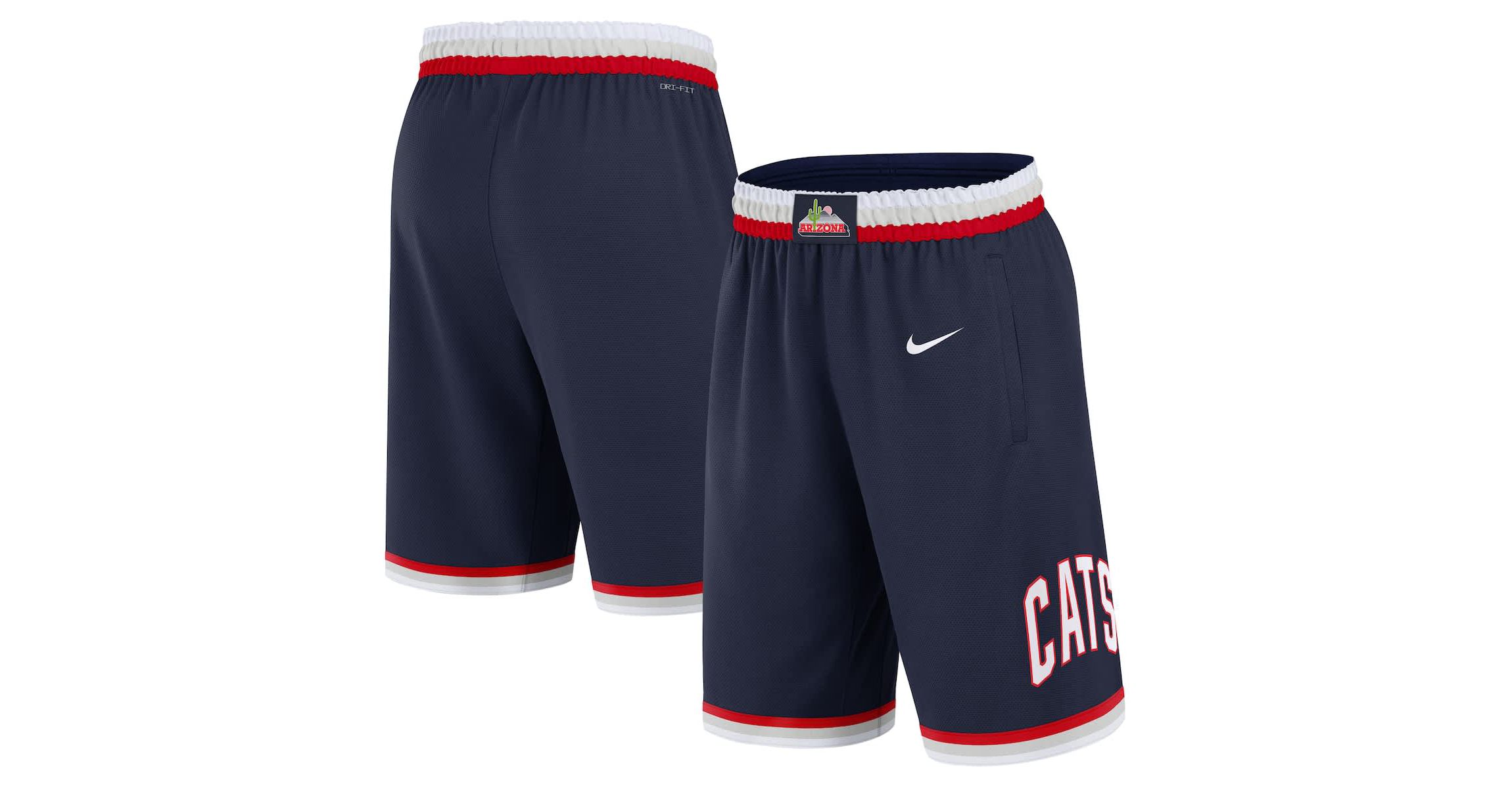 NCAA Nike Arizona Wildcats Road Replica Performance Shorts