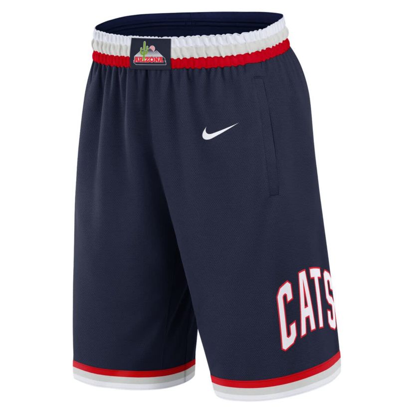 NCAA Nike Arizona Wildcats Road Replica Performance Shorts