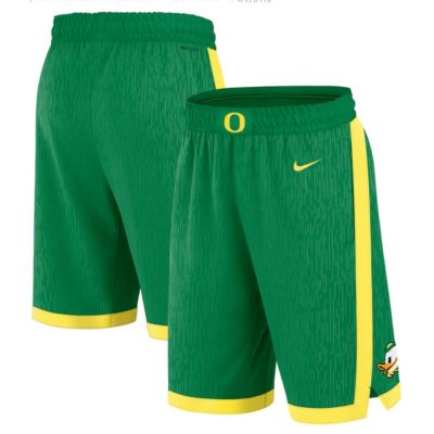 Men's NCAA Nike Oregon Ducks Road Replica Performance Shorts, Green, Small