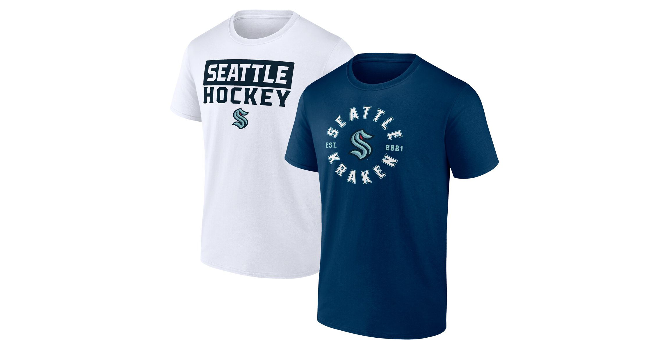 NHL Fanatics Seattle Kraken Big & Tall 2-Pack T-Shirt Set