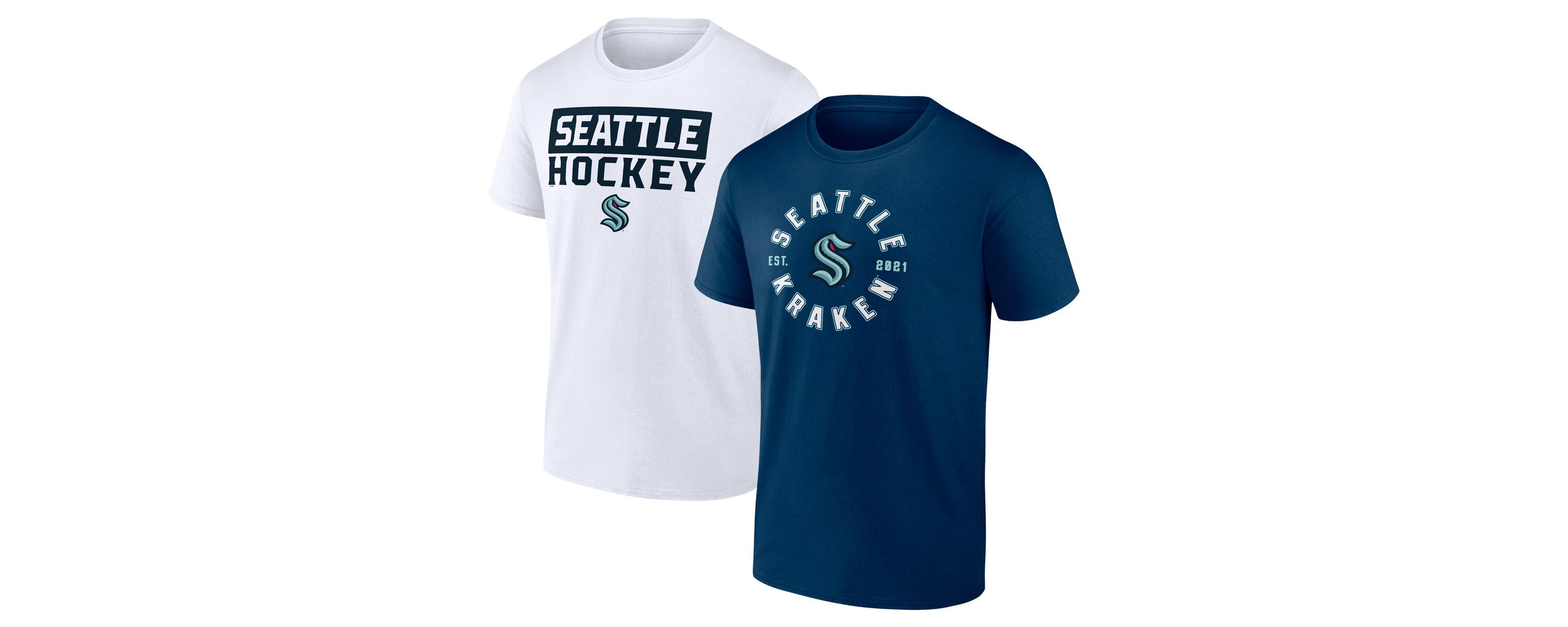 NHL Fanatics Seattle Kraken Big & Tall 2-Pack T-Shirt Set