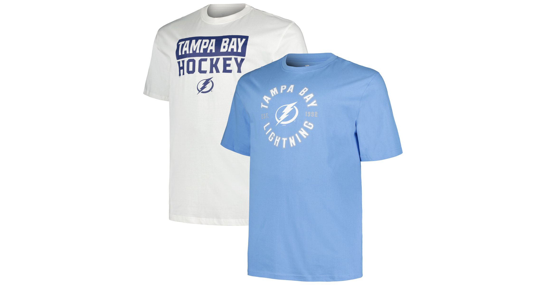 NHL Fanatics Tampa Bay Lightning Big & Tall 2-Pack T-Shirt Set