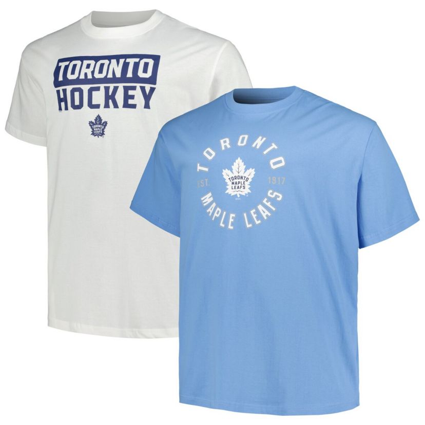 NHL Fanatics Toronto Maple Leafs Big & Tall 2-Pack T-Shirt Set