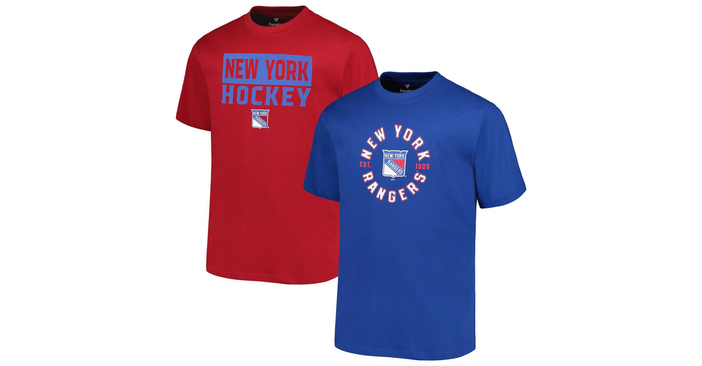 NHL Fanatics New York Rangers Big & Tall 2-Pack T-Shirt Set