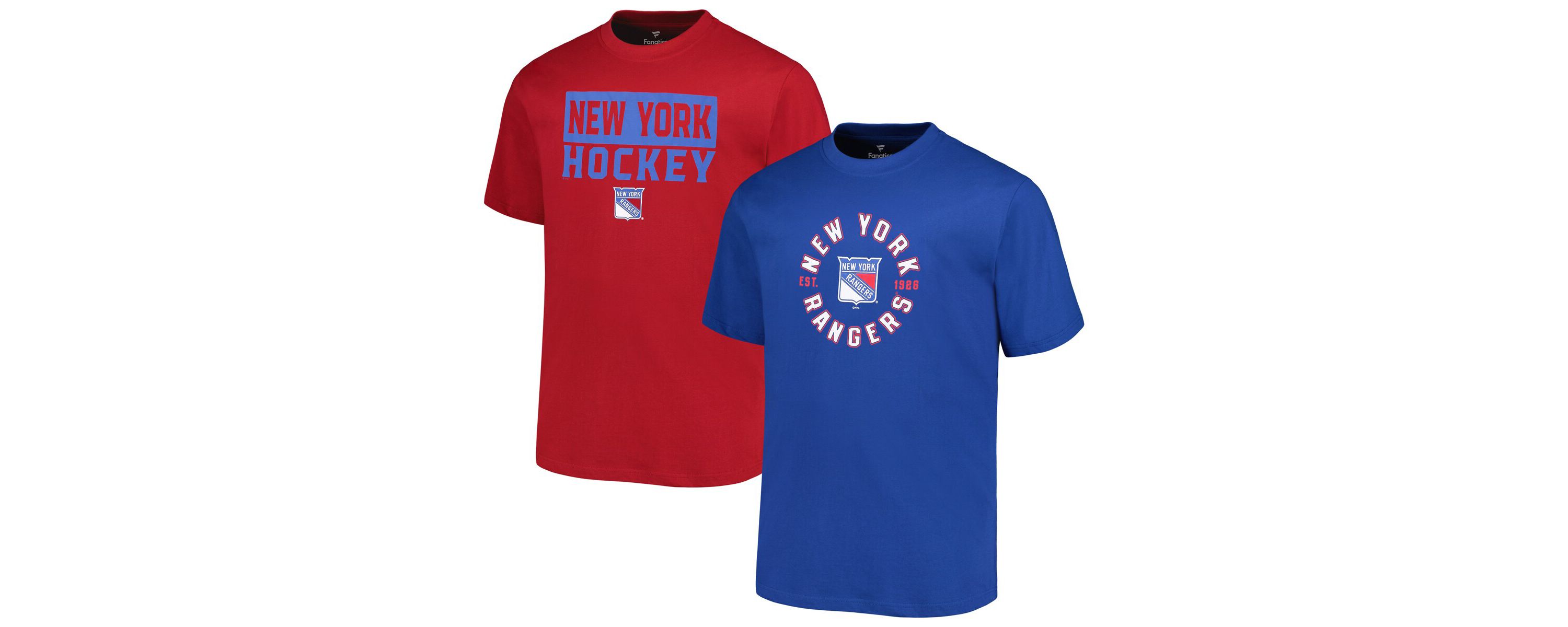 NHL Fanatics New York Rangers Big & Tall 2-Pack T-Shirt Set