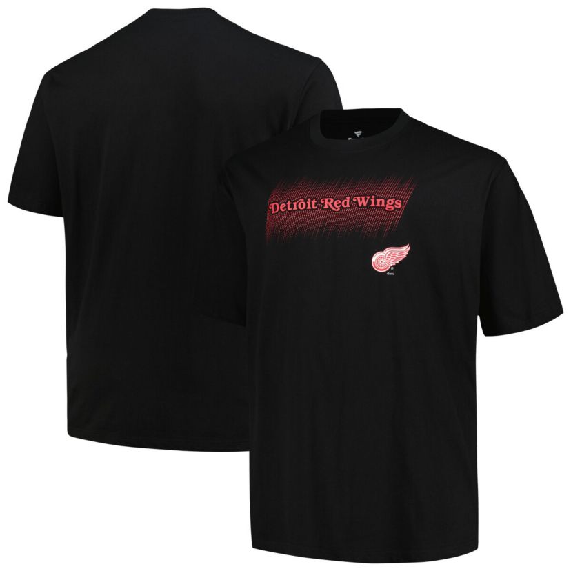 NHL Fanatics Detroit Wings Big & Tall Wordmark T-Shirt