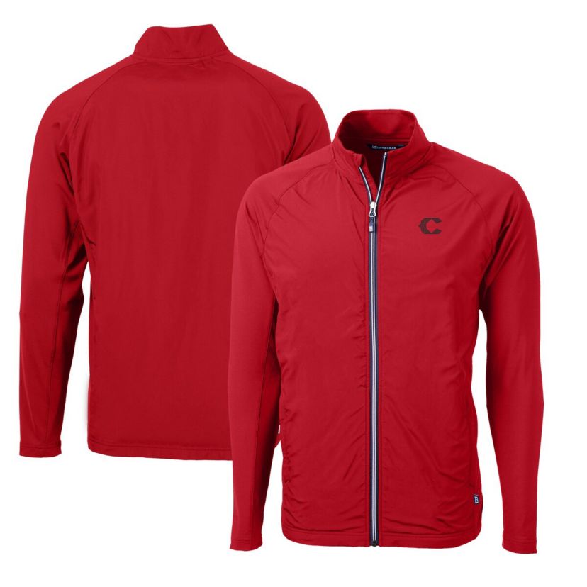 MLB Cincinnati Reds City Connect Big & Tall Adapt Eco Knit Hybrid Recycled Full-Zip Jacket
