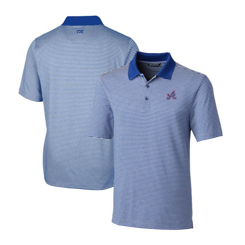 MLB Atlanta Braves City Connect Big & Tall Forge Tonal Stripe Stretch Polo