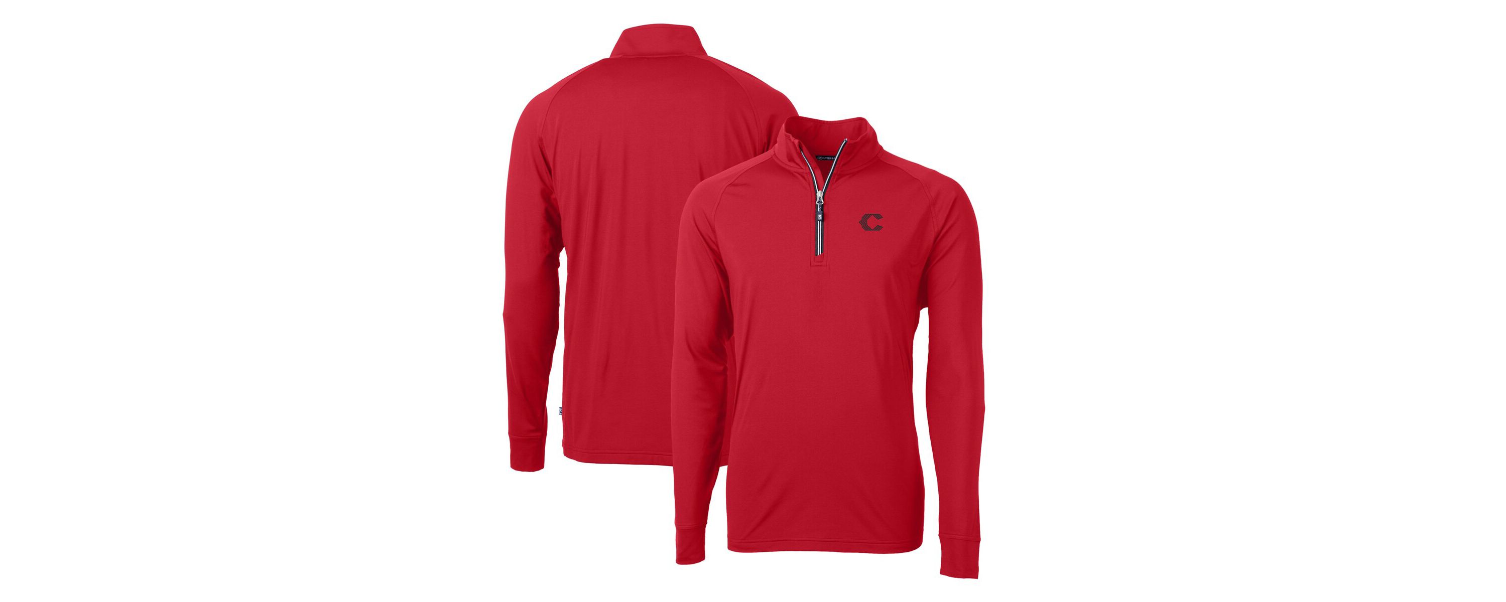 MLB Cincinnati Reds City Connect Big & Tall Adapt Eco Knit Stretch Recycled Quarter-Zip Pullover Top