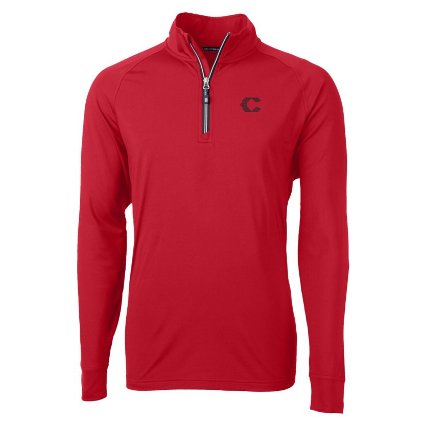 MLB Cincinnati Reds City Connect Big & Tall Adapt Eco Knit Stretch Recycled Quarter-Zip Pullover Top