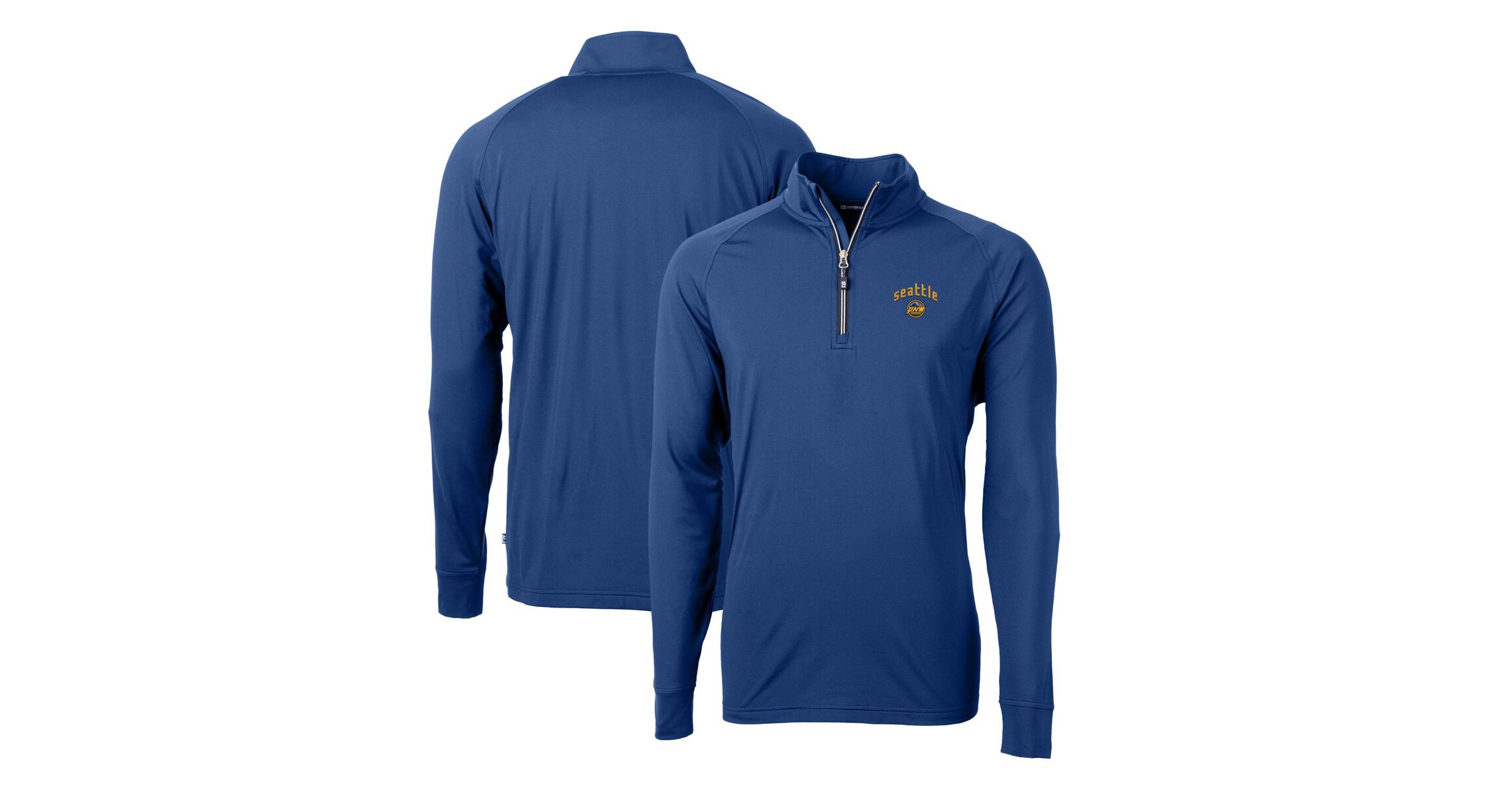 MLB Seattle Mariners City Connect Big & Tall Adapt Eco Knit Stretch Recycled Quarter-Zip Pullover Top