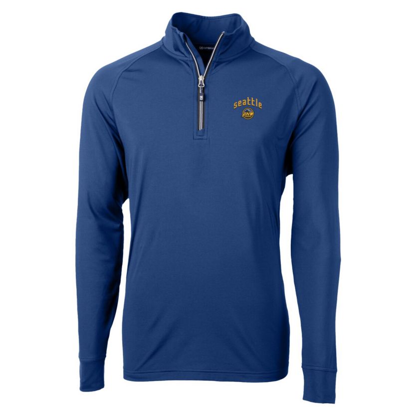 MLB Seattle Mariners City Connect Big & Tall Adapt Eco Knit Stretch Recycled Quarter-Zip Pullover Top