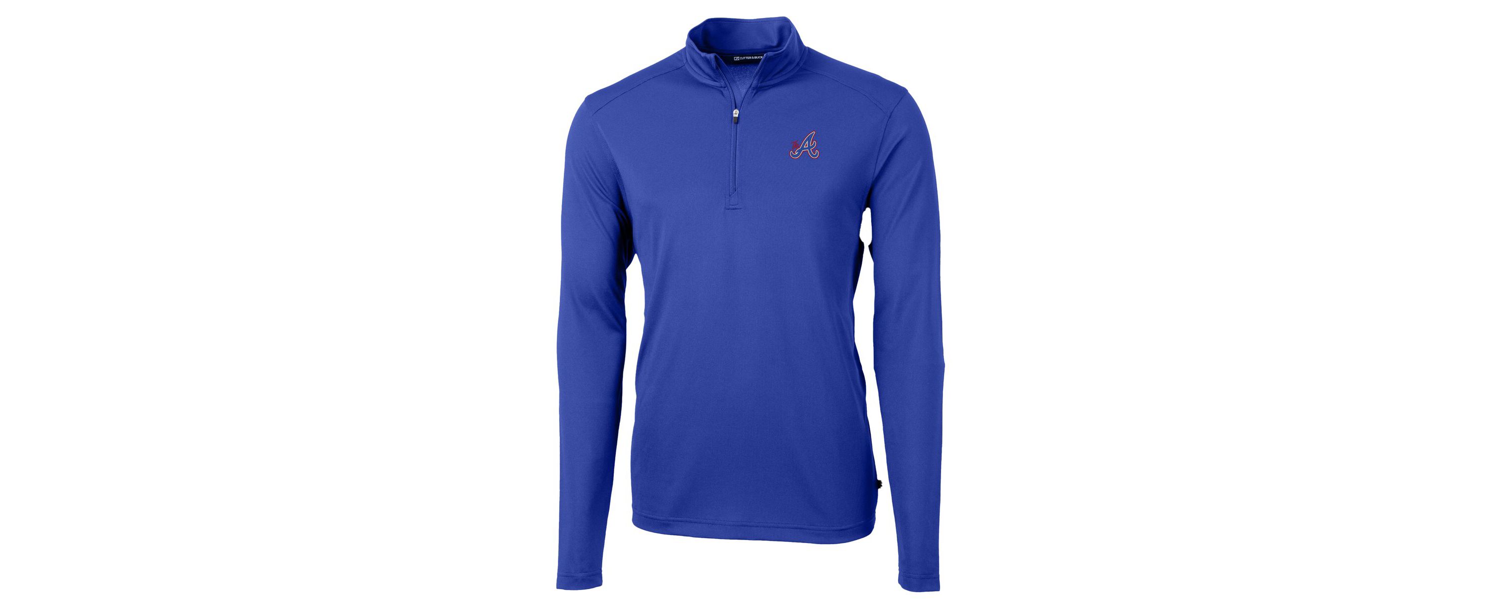 MLB Atlanta Braves City Connect Big & Tall Virtue Eco Pique Recycled Quarter-Zip Pullover Top