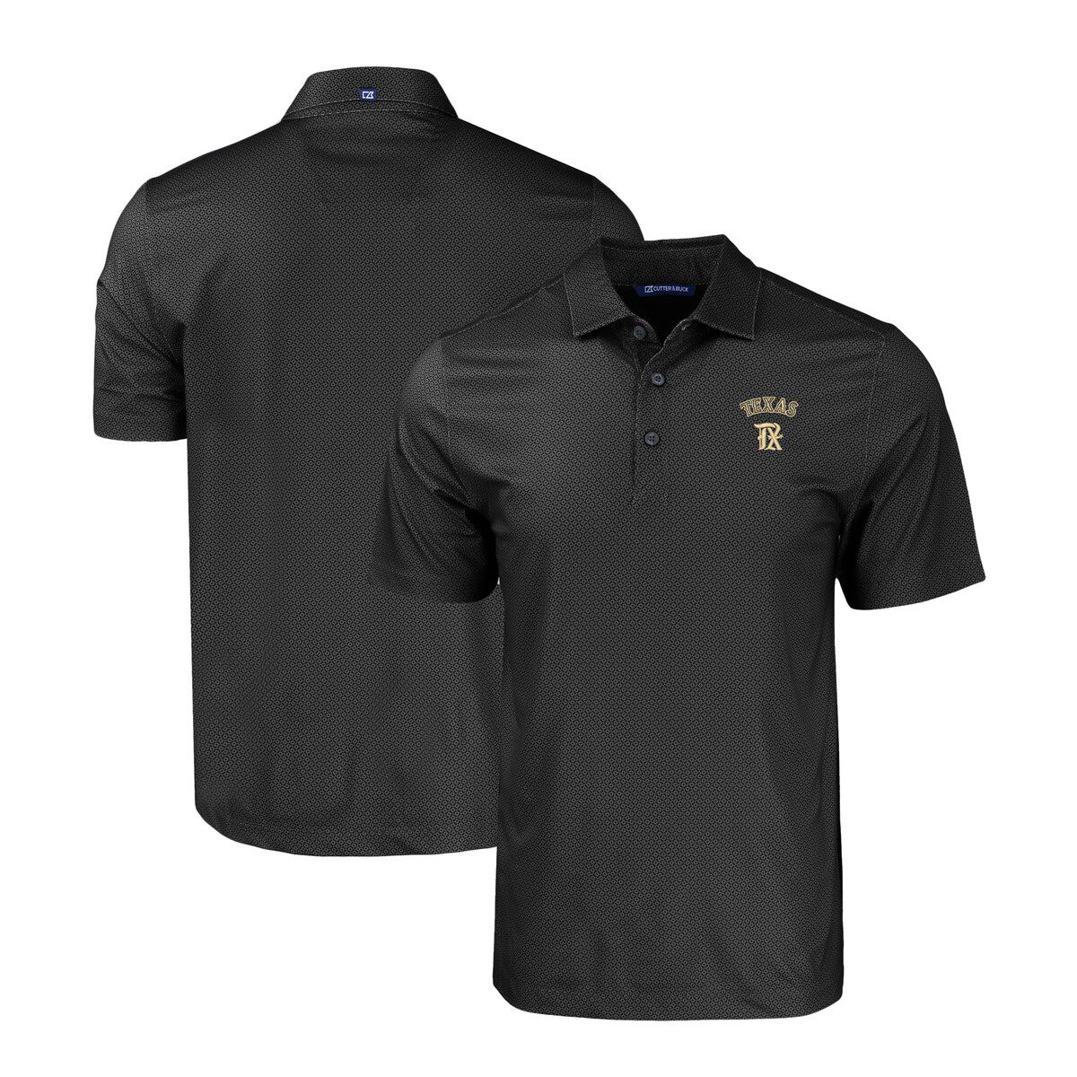 MLB Texas Rangers City Connect Big & Tall Pike Eco Tonal Geo Print Stretch Recycled Polo