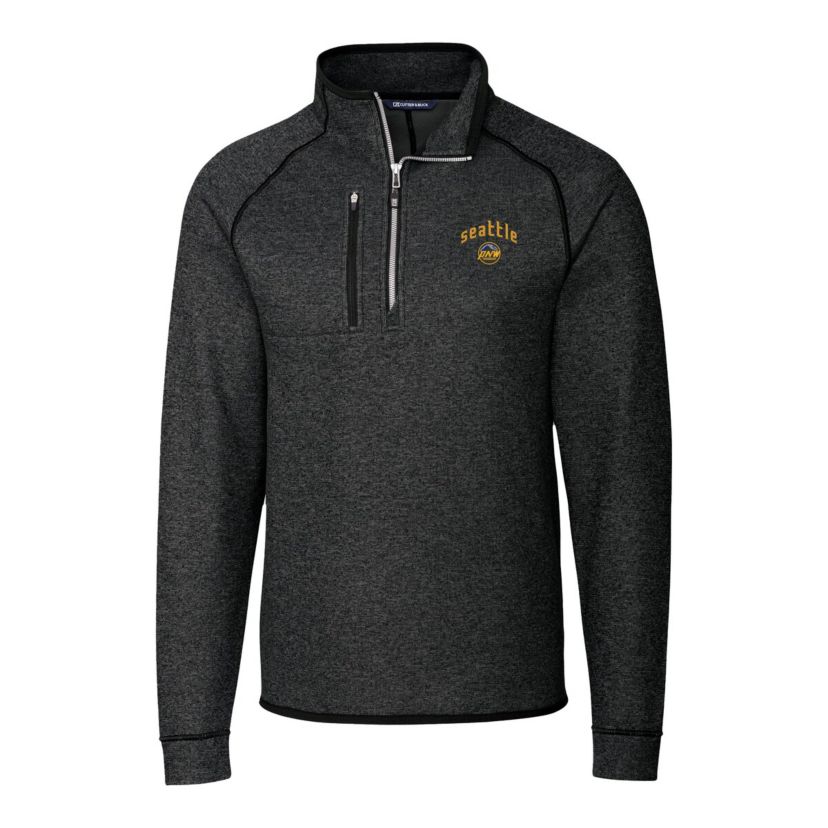 MLB Seattle Mariners City Connect Big & Tall Mainsail Sweater-Knit Half-Zip Pullover Jacket