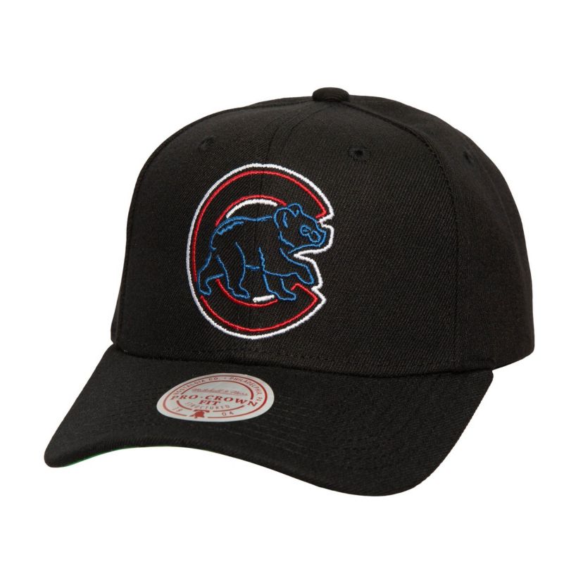 MLB Chicago Cubs Neon Logo Pro Crown Adjustable Hat