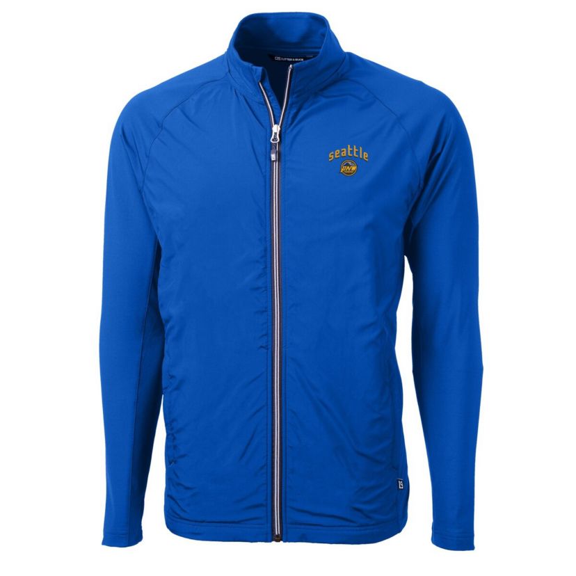 MLB Seattle Mariners City Connect Adapt Eco Knit Hybrid Recycled Full-Zip Jacket