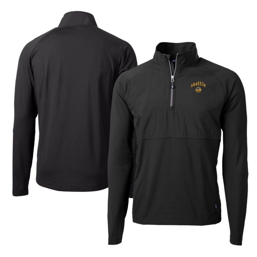 MLB Seattle Mariners City Connect Adapt Eco Knit Hybrid Recycled Quarter-Zip Pullover Top