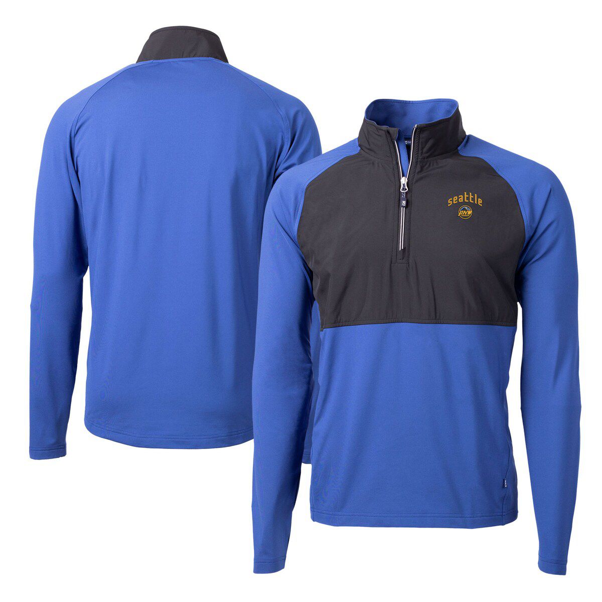 MLB Seattle Mariners City Connect Adapt Eco Knit Hybrid Recycled Quarter-Zip Pullover Top