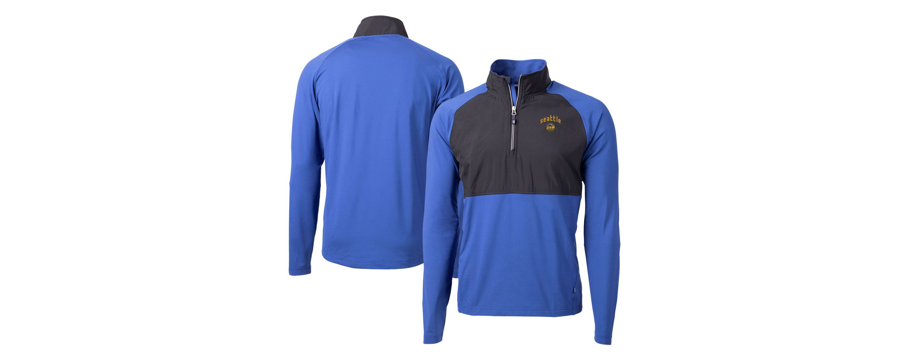 MLB Seattle Mariners City Connect Adapt Eco Knit Hybrid Recycled Quarter-Zip Pullover Top