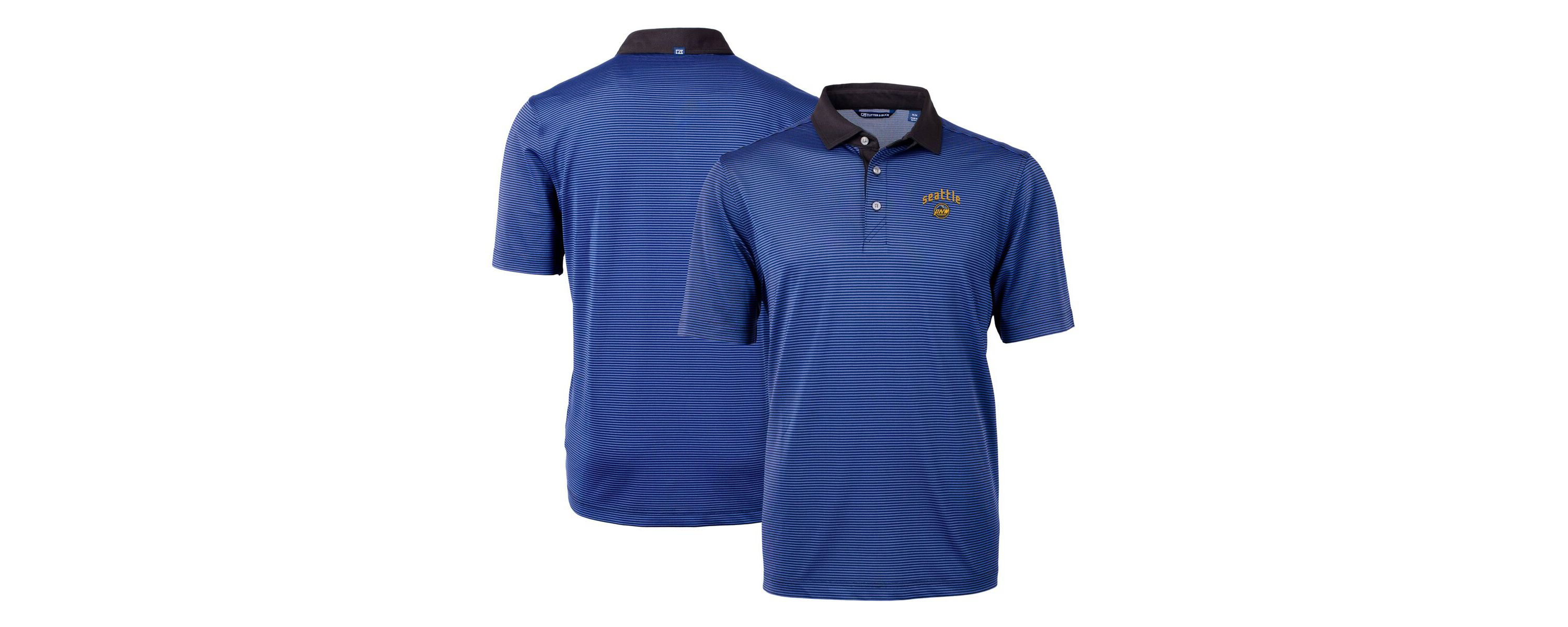MLB Seattle Mariners City Connect Virtue Eco Pique Micro Stripe Recycled Polo