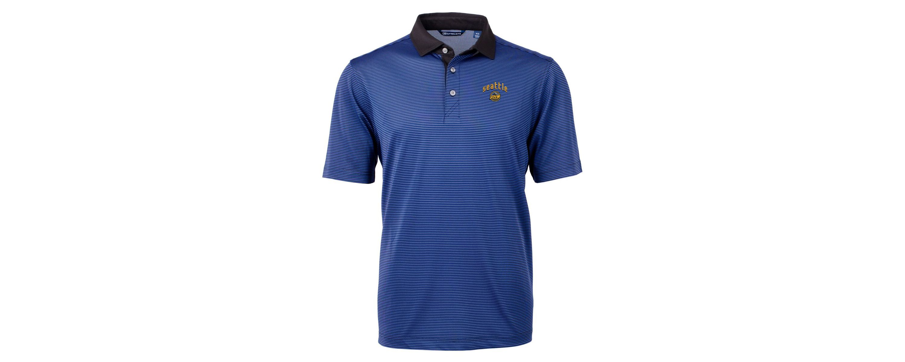 MLB Seattle Mariners City Connect Virtue Eco Pique Micro Stripe Recycled Polo