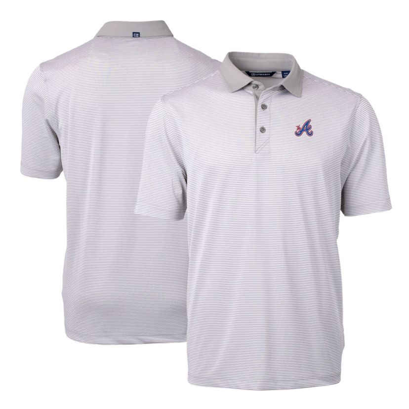 MLB Atlanta Braves City Connect Virtue Eco Pique Micro Stripe Recycled Polo
