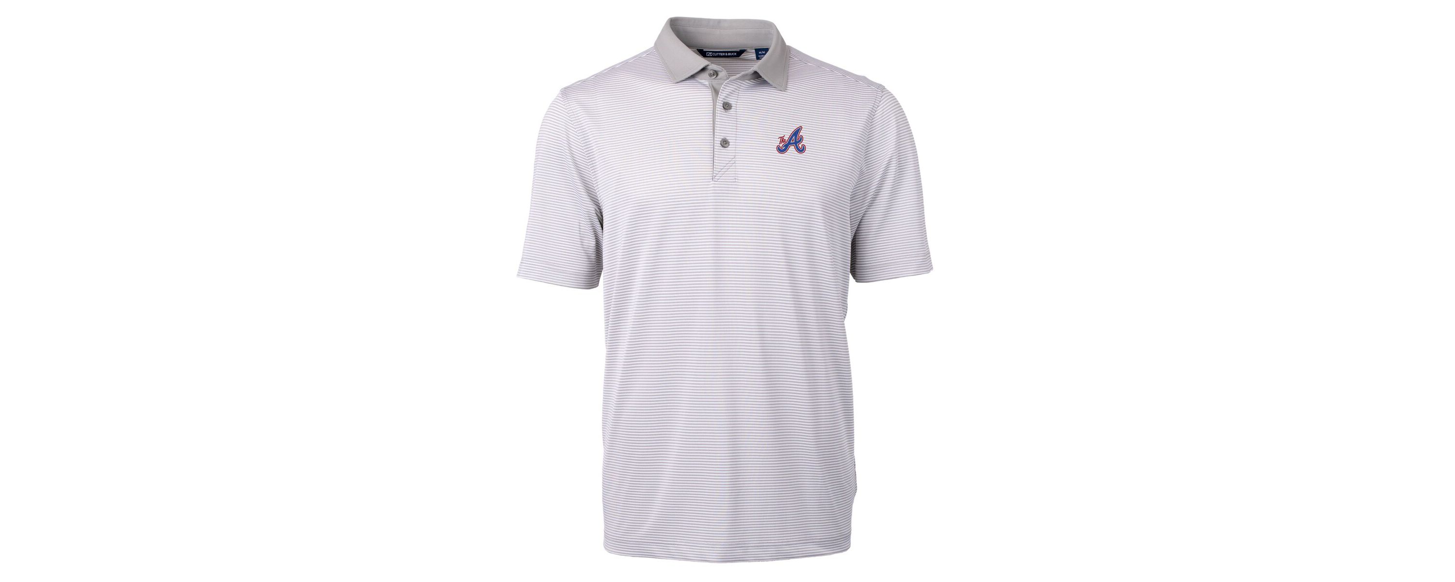 MLB Atlanta Braves City Connect Virtue Eco Pique Micro Stripe Recycled Polo