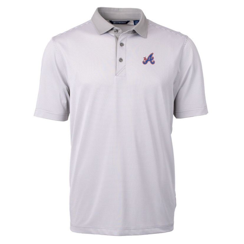MLB Atlanta Braves City Connect Virtue Eco Pique Micro Stripe Recycled Polo