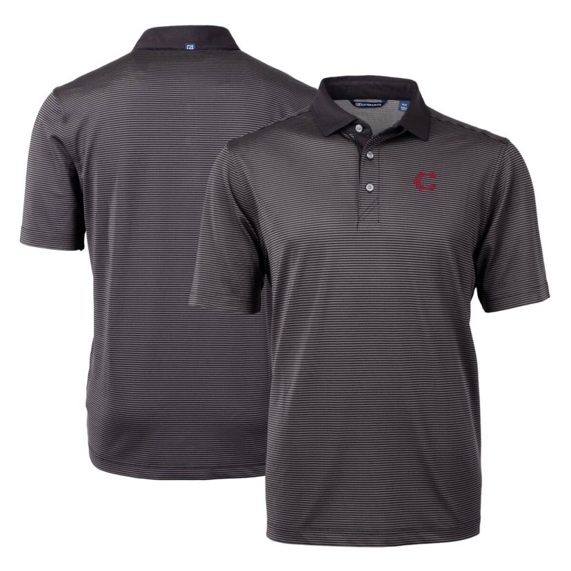 MLB Cincinnati Reds City Connect Virtue Eco Pique Micro Stripe Recycled Polo