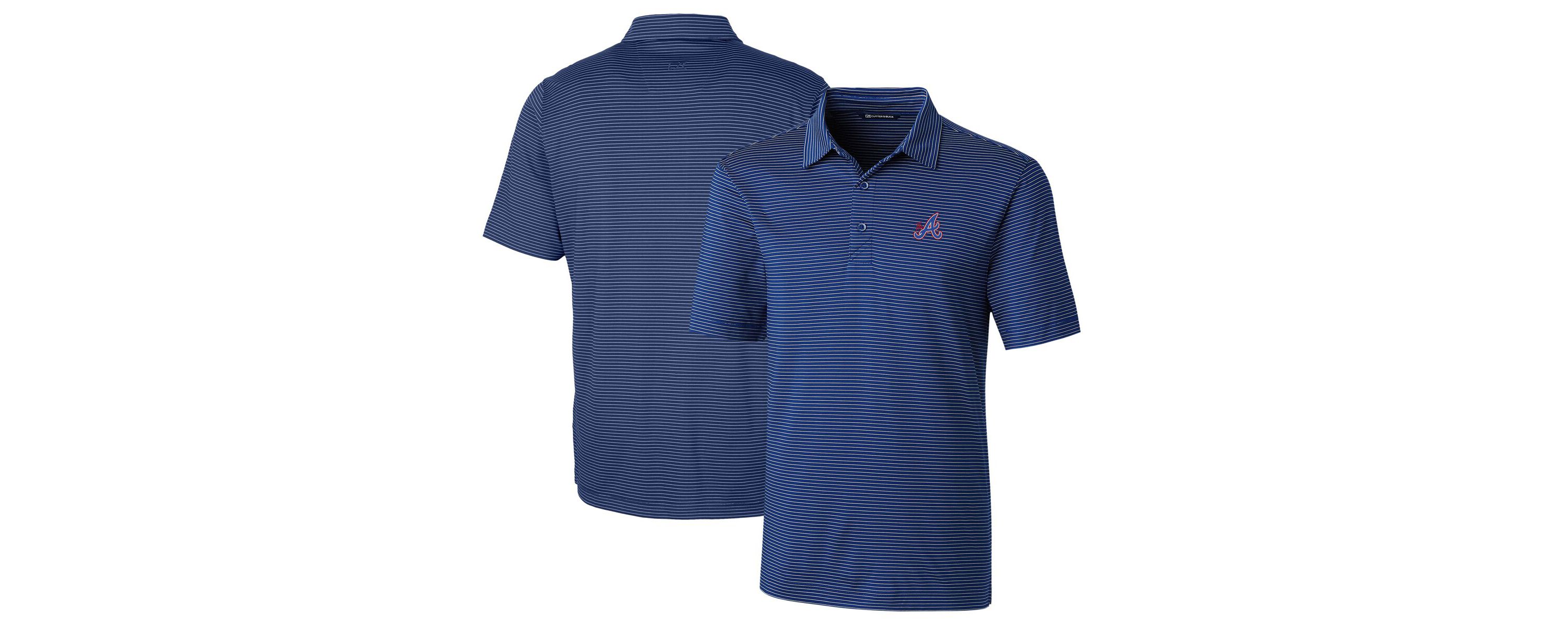 MLB Atlanta Braves City Connect Forge Pencil Stripe Stretch Polo