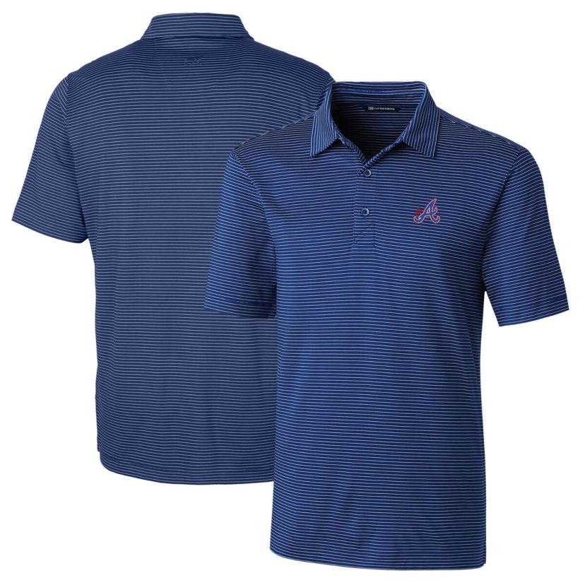 MLB Atlanta Braves City Connect Forge Pencil Stripe Stretch Polo