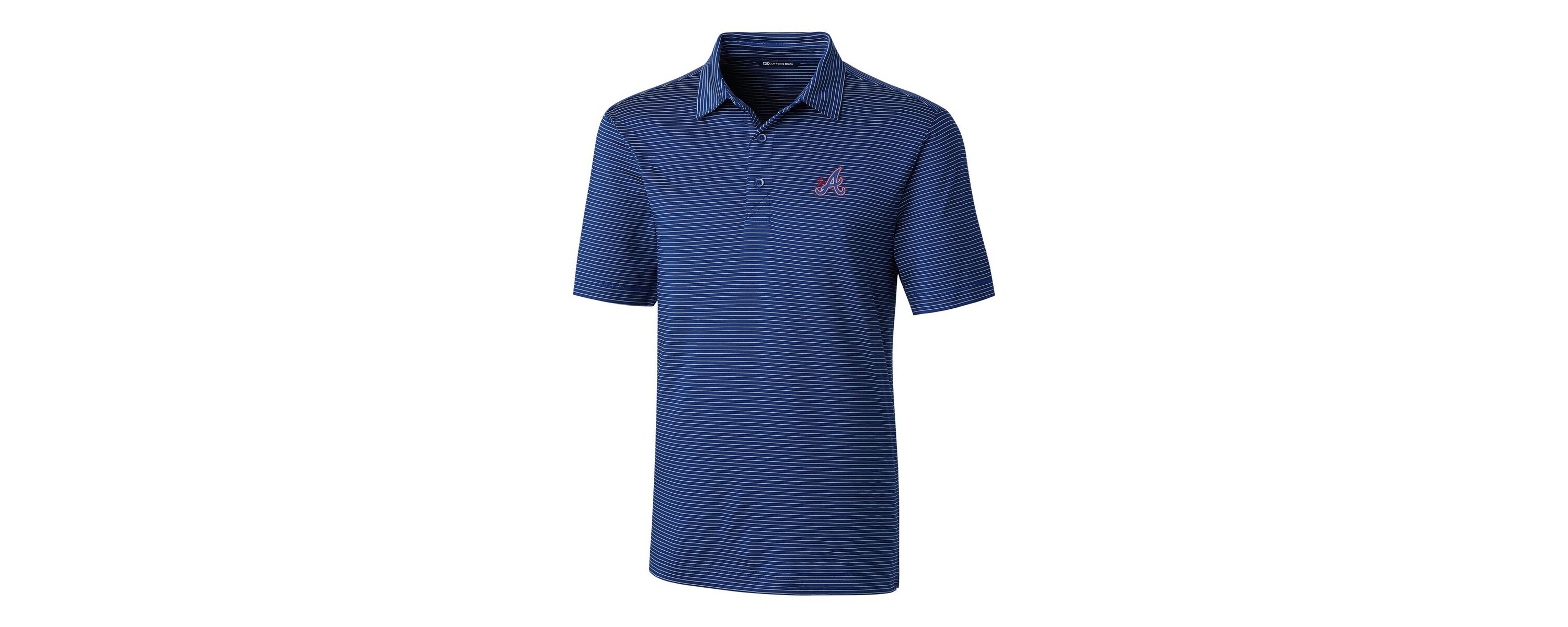 MLB Atlanta Braves City Connect Forge Pencil Stripe Stretch Polo