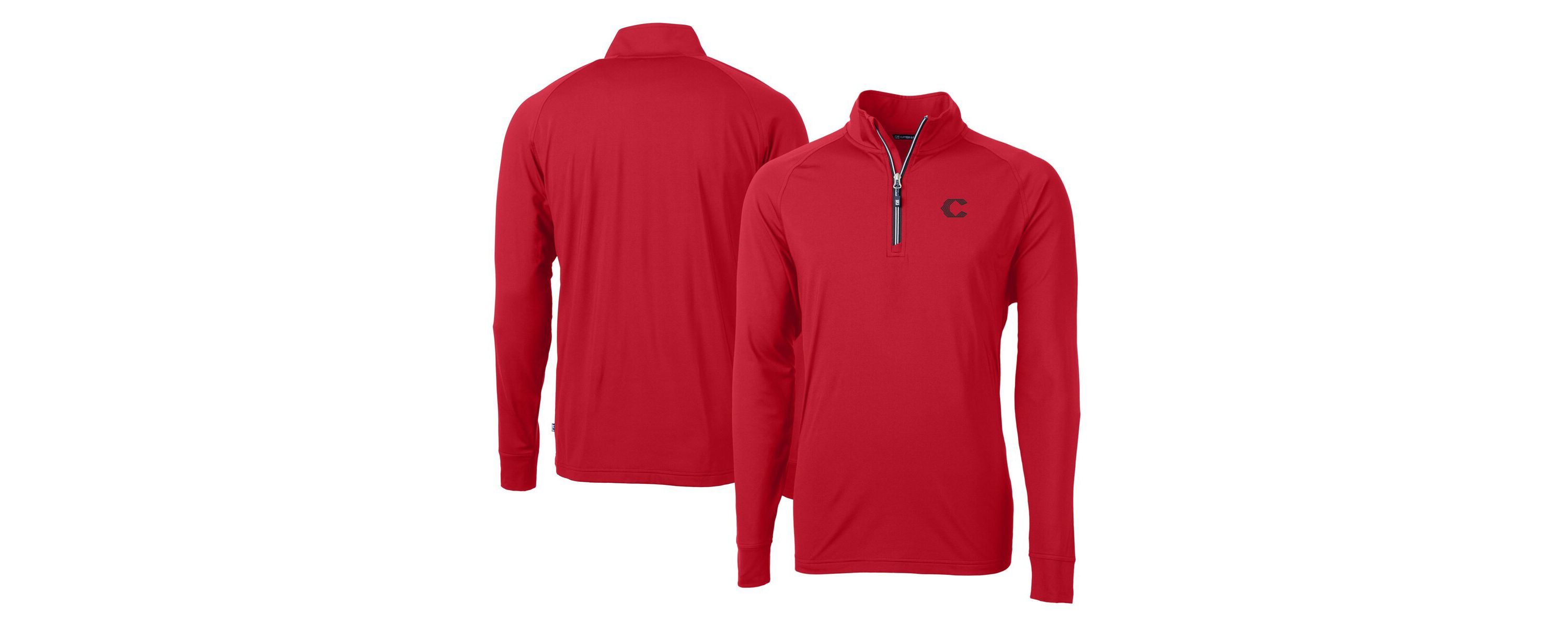 MLB Cincinnati Reds City Connect Adapt Eco Knit Stretch Recycled Quarter-Zip Pullover Top