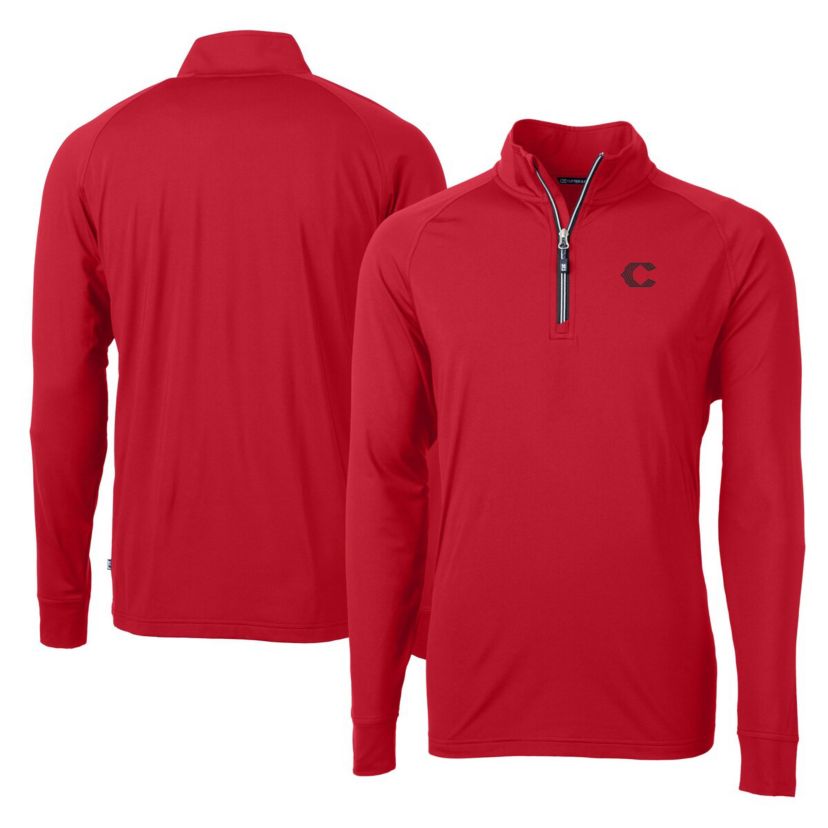 MLB Cincinnati Reds City Connect Adapt Eco Knit Stretch Recycled Quarter-Zip Pullover Top