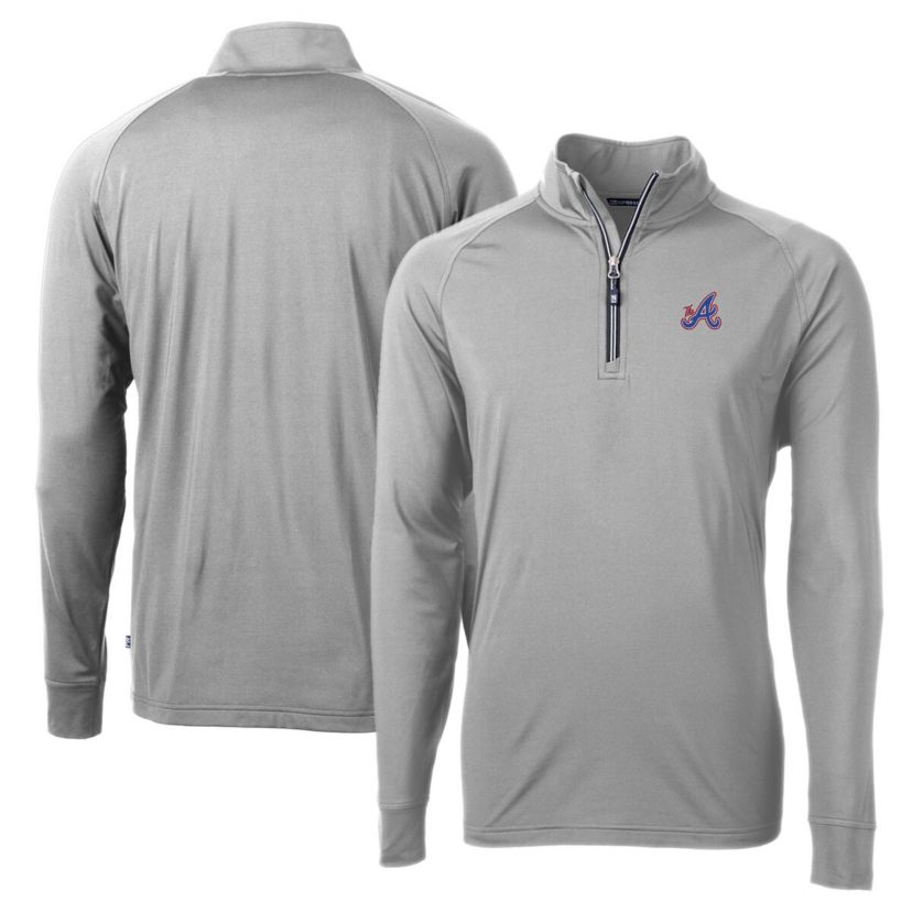 MLB Atlanta Braves City Connect Adapt Eco Knit Stretch Recycled Quarter-Zip Pullover Top