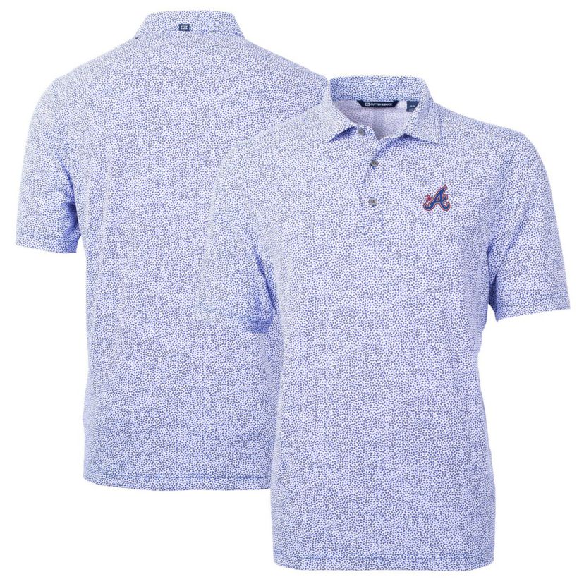 MLB Atlanta Braves City Connect Virtue Eco Pique Botanical Print Recycled Polo