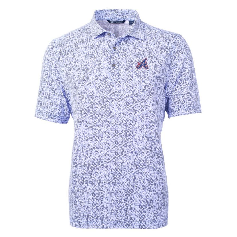 MLB Atlanta Braves City Connect Virtue Eco Pique Botanical Print Recycled Polo