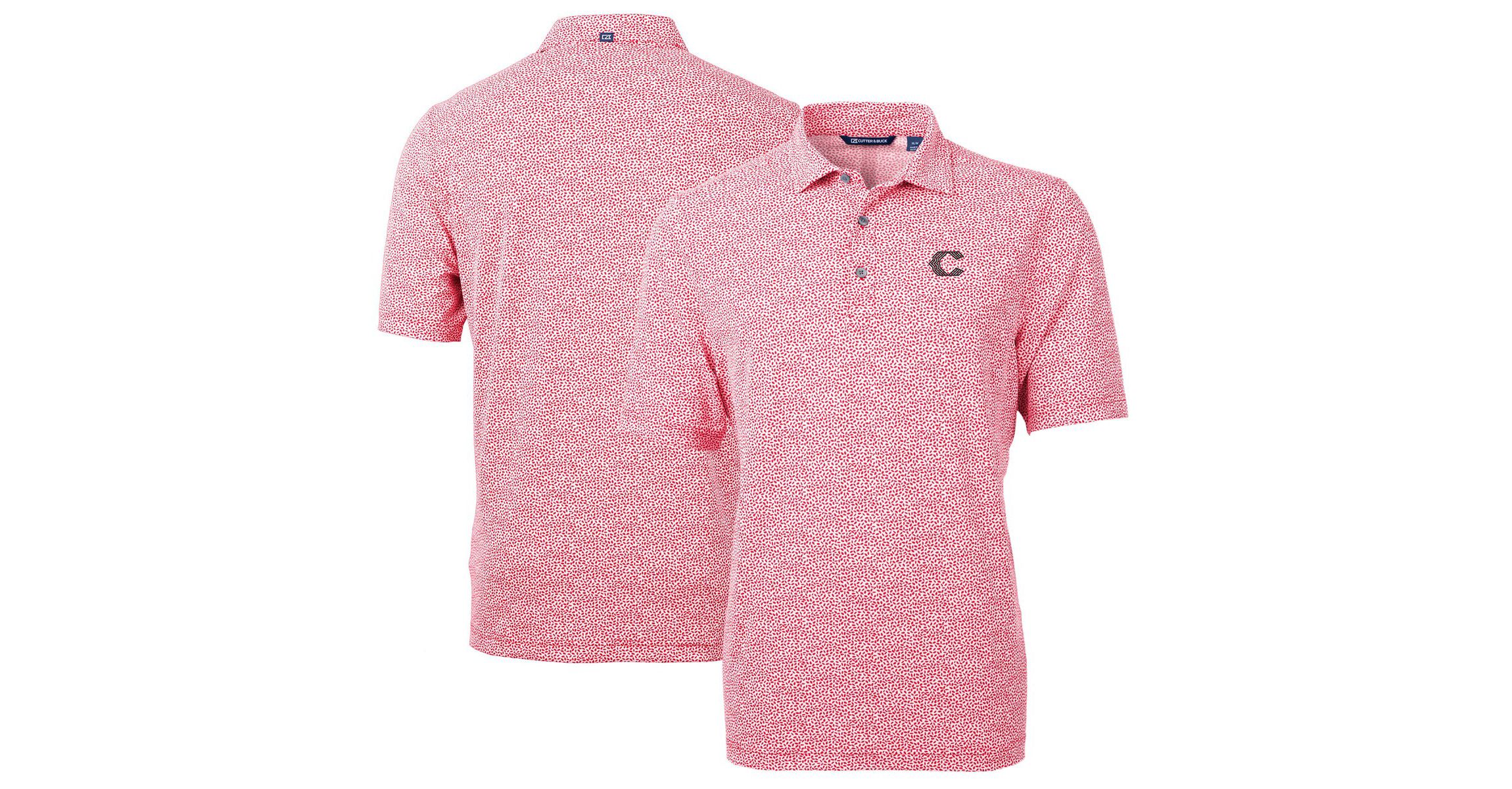 MLB Cincinnati Reds City Connect Virtue Eco Pique Botanical Print Recycled Polo