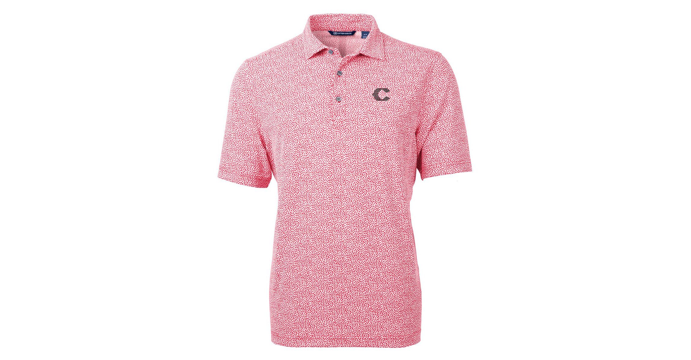 MLB Cincinnati Reds City Connect Virtue Eco Pique Botanical Print Recycled Polo