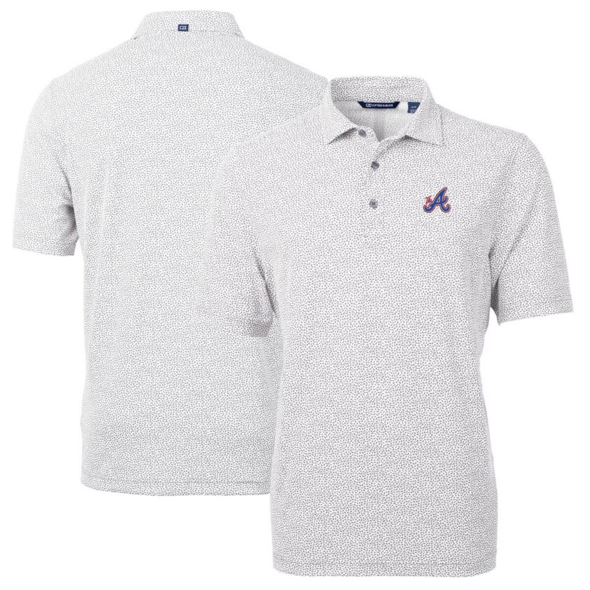 MLB Atlanta Braves City Connect Virtue Eco Pique Botanical Print Recycled Polo