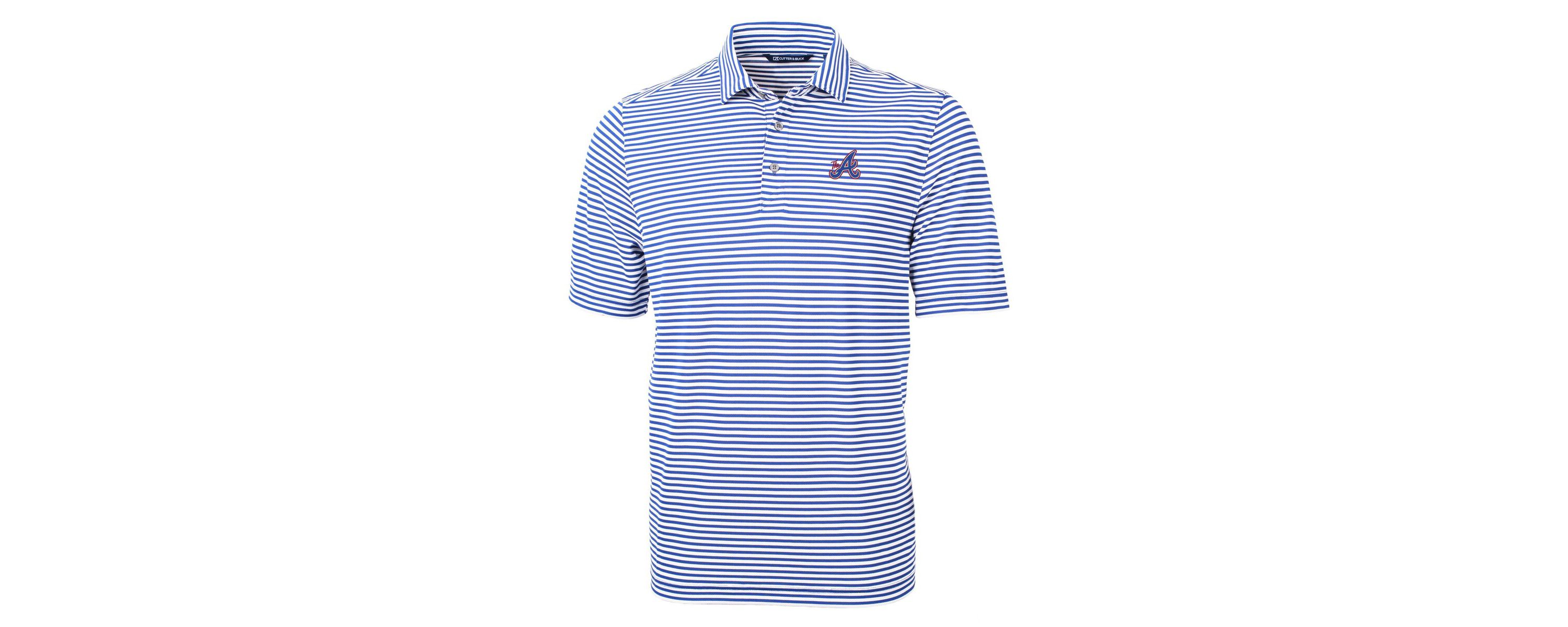 MLB Atlanta Braves City Connect Virtue Eco Pique Stripe Recycled Polo