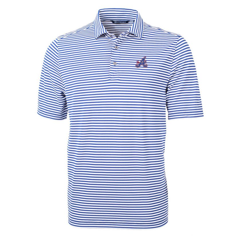 MLB Atlanta Braves City Connect Virtue Eco Pique Stripe Recycled Polo