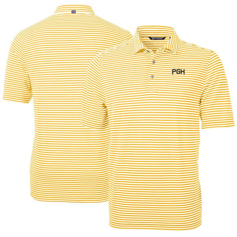 MLB Pittsburgh Pirates City Connect Virtue Eco Pique Stripe Recycled Polo