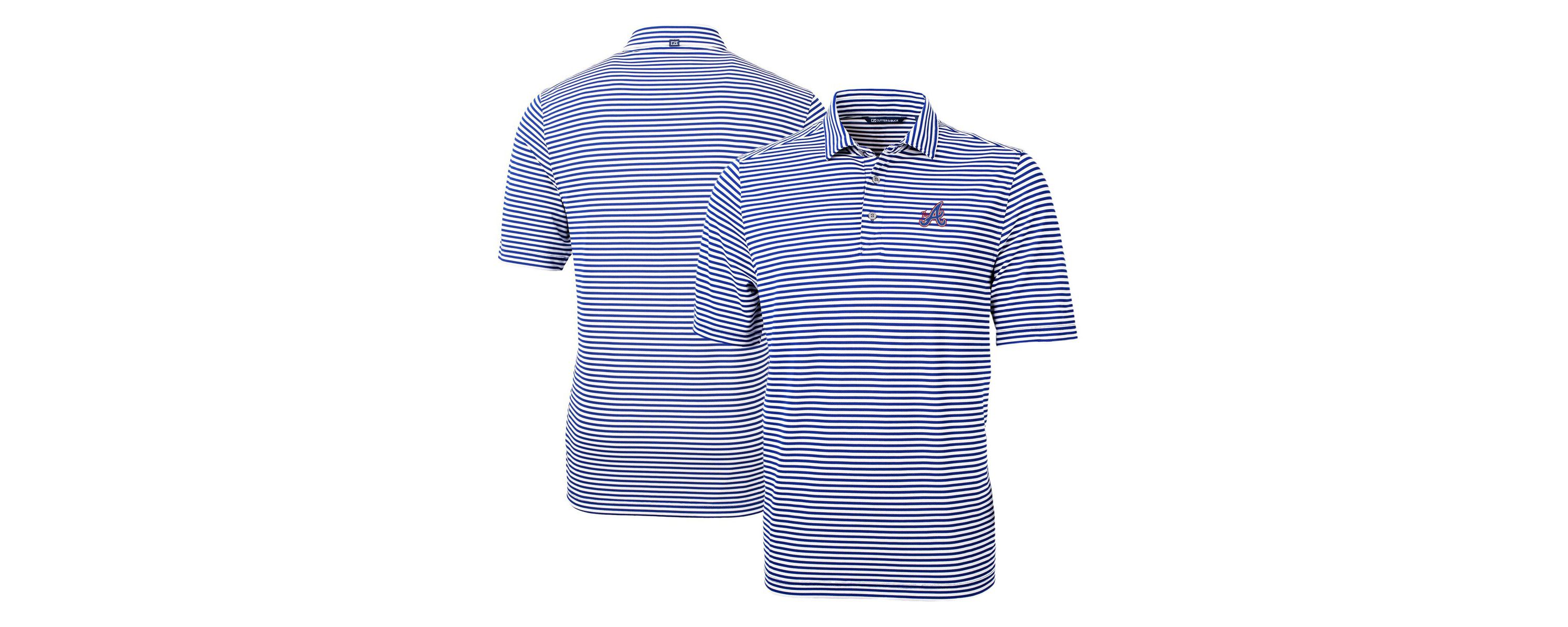 MLB Atlanta Braves City Connect Virtue Eco Pique Stripe Recycled Polo