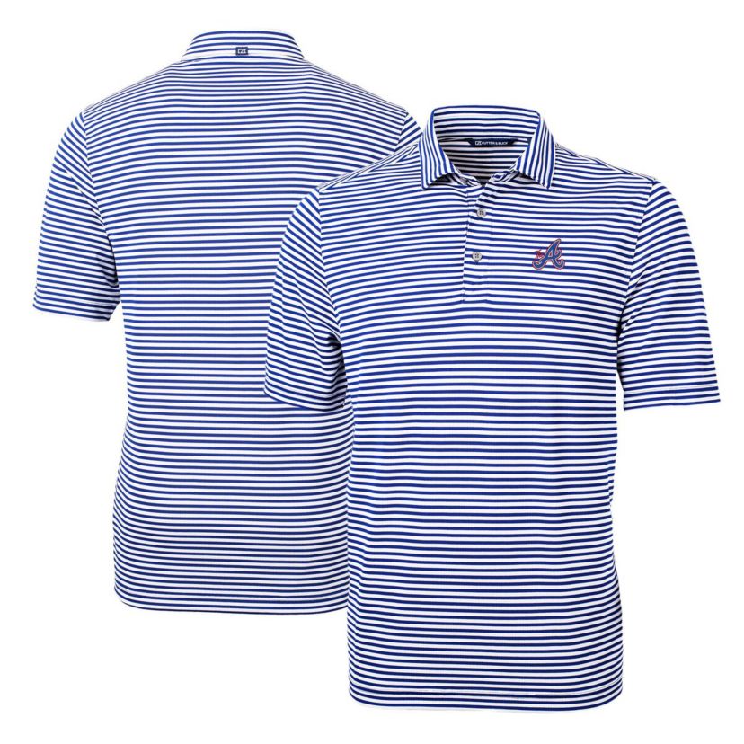 MLB Atlanta Braves City Connect Virtue Eco Pique Stripe Recycled Polo