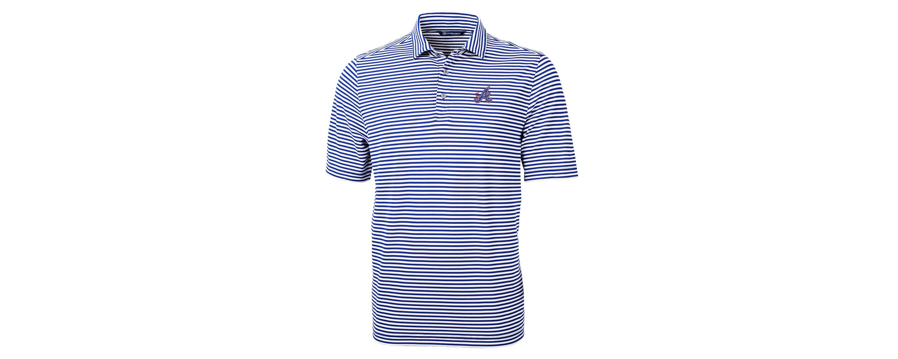 MLB Atlanta Braves City Connect Virtue Eco Pique Stripe Recycled Polo