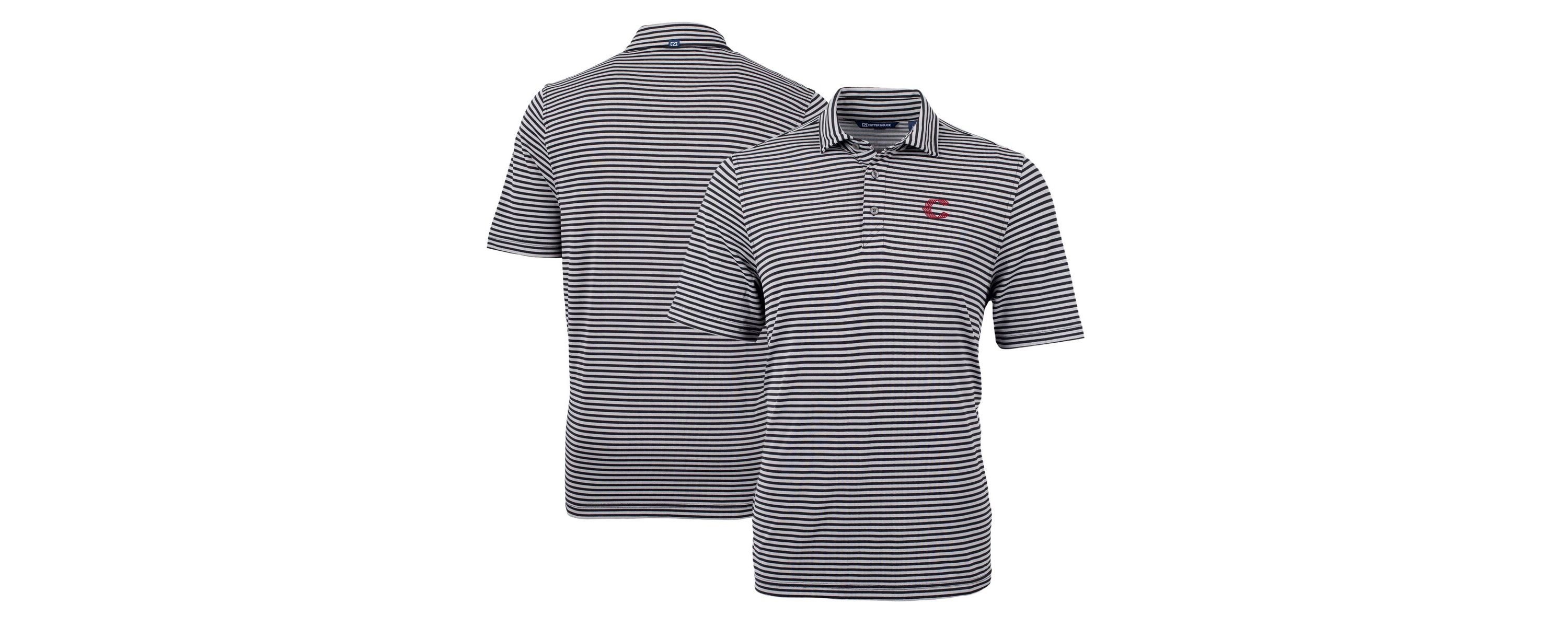 MLB Cincinnati Reds City Connect Virtue Eco Pique Stripe Recycled Polo